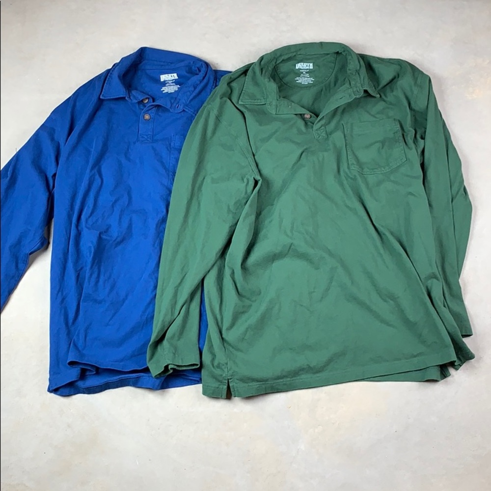 2 Pack! XL Duluth long sleeve polos